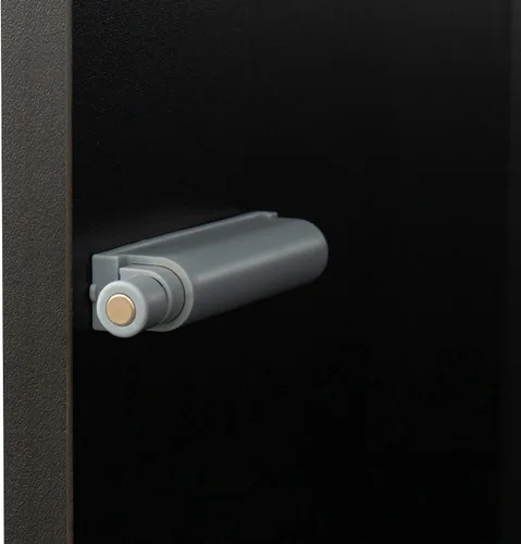 Miniatura 7 de Gabinete de pantalla LED de 67 pulgadas con 4 estantes de vidrio y 1 puerta, gabinete de almacenamiento moderno de la colección Curio, estantería