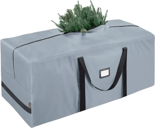 BALEINE - Bolsa para guardar el árbol de Navidad de 9 pies, tela Oxford 900D de alta resistencia con asas reforzadas y cremalleras dobles de gran