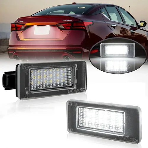 Miniatura 8 de D-Lumina Luces LED para matrícula, montaje de lámpara para Volkswagen VW Golf GTI MK4 MK5 MK6 MK7 CC Rabbit Polo EOS Phaeton Beetle Passat Scirocco