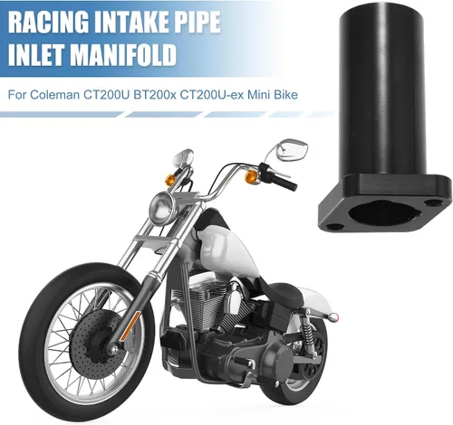 Miniatura 2 de uxcell Tubo de admisión múltiple de entrada para carburador PWK24, motor de mini bicicleta Go Kart, tubo de admisión universal de carreras, 1 juego