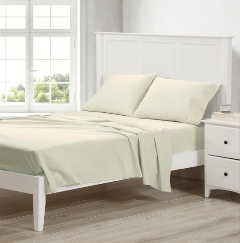 Miniatura 2 de Cuddledown Dreamstead - Juego de sábanas 100 % algodón, 300 hilos, tejido satinado de lujo, algodón peinado puro, suave, resistente a las arrugas