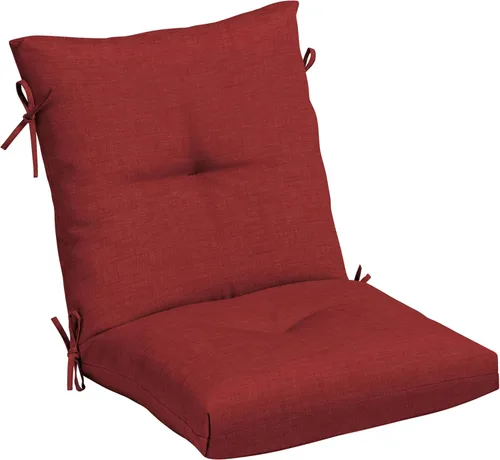 Miniatura 18 de Arden Selections Cojín de Silla de Comedor Exterior de Felpa Moderna con Mechones y Relleno Blowfill, 21 x 40 pulgadas, Repelente al Agua