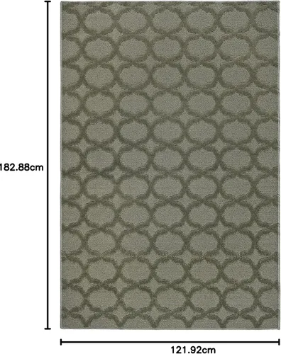 Miniatura 270 de Garland Rug Sparta - Alfombra antideslizante de polipropileno de 2 pies x 12 pies, color negro, ideal para salas de estar y pasillos, elegante