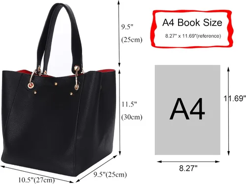 Miniatura 6 de sqlp Bolsa grande de trabajo para mujer, bolsos y bolsos de mano de diseñador para mujer, bolsos de cubo grandes, bolso cruzado de viaje para mujer