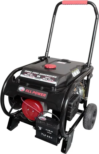 Miniatura 3 de All Power America Generador portátil de combustible dual de 10000 vatios a gas/propano resistente con arranque eléctrico, negro