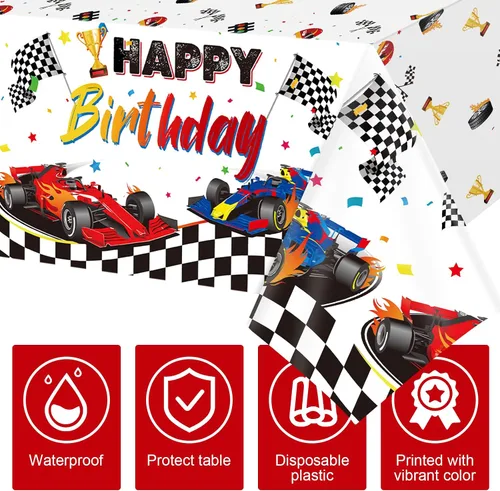 Miniatura 3 de Tudomro Mantel para auto, 3 unidades, rectangular, desechable, de plástico, 54 x 108 pulgadas, resistente a las manchas, impermeable, para niños