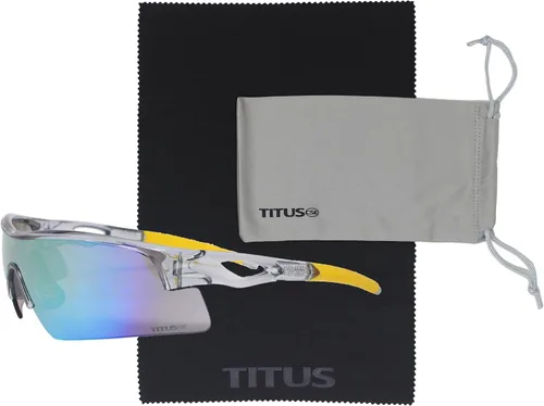 Miniatura 11 de TITUS G20 Gafas de seguridad para todos los deportes, protección para motocicletas, compatibles con ANSI Z87+ Marco negro - Lente ahumado - Con bolsa