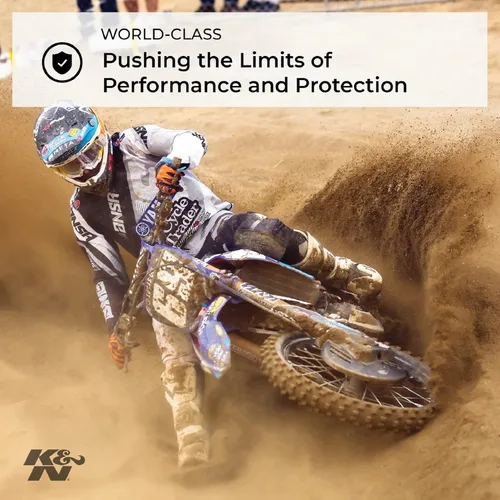Miniatura 2 de K&N Filtro de aire del motor: Filtro de aire de alto rendimiento, premium, para vehículos todo terreno: Compatible con YAMAHA 2004-2019