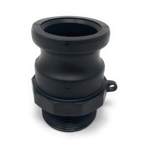 Miniatura 8 de Gloxco Polipropileno tipo F leva y ranura de montaje, adaptador Camlock macho de 2" x 2" macho NPT (CAM-20-F-PP)
