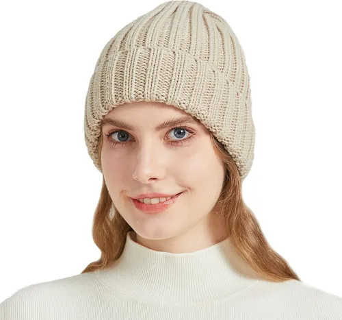 Miniatura 2 de NPQQUAN Gorro de punto de invierno cálido para mujer y hombre