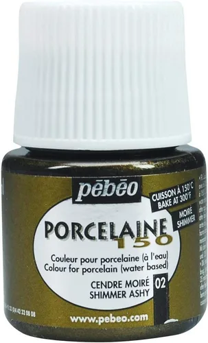 Miniatura 26 de Pebeo Porcelaine 150, Pintura China, Botella 1.5 fl oz - Blanco Perla