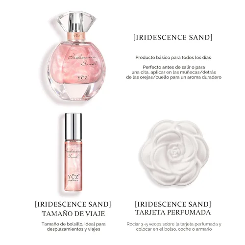 Miniatura 8 de Ycz Golden Sands - Juego de regalo de perfume para mujer, 3 piezas de fragancia oriental floral con notas de rosa de pomelo, perfumes de 1.7 fl oz