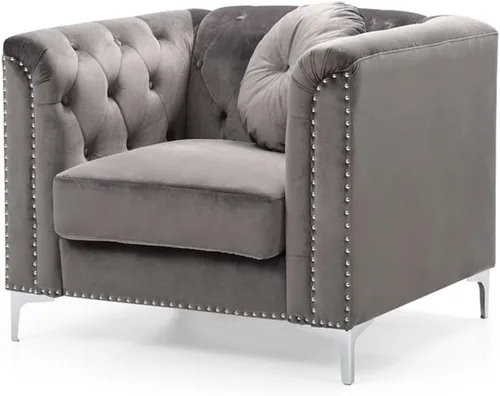 Miniatura 23 de Glory Furniture Sofá de dos plazas Pompano Velvet en negro