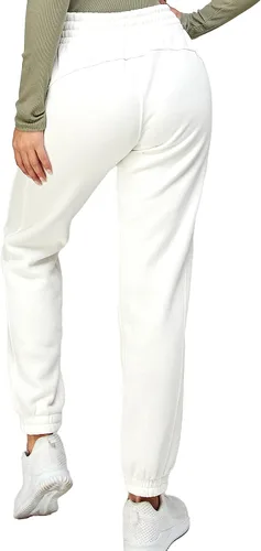 Miniatura 3 de IUUI Pantalones deportivos de cintura alta para mujer, con bolsillos, de algodón, holgados, atléticos