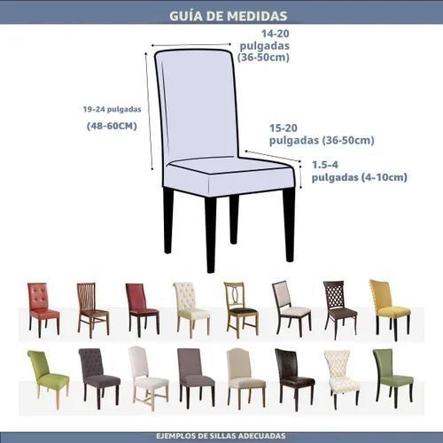 Miniatura 5 de Fundas para sillas de comedor, juego de 4, fundas elásticas y suaves para sillas Parson, removibles y lavables, fundas para sillas de cocina