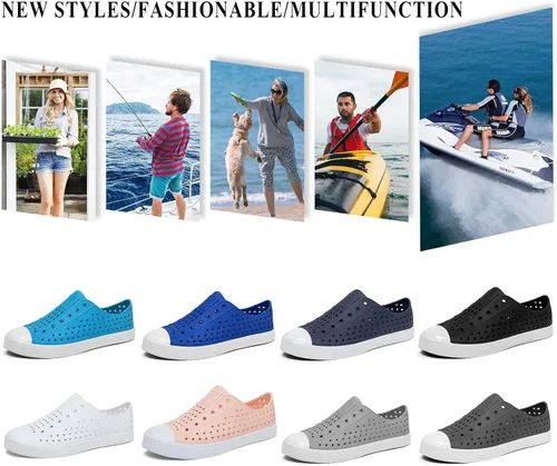 Miniatura 7 de SAGUARO - Zapatos deportivos deslizantes, para hombre y mujer, ligeras, transpirables, para jardín, zuecos de playa, sandalias, zapatos de agua