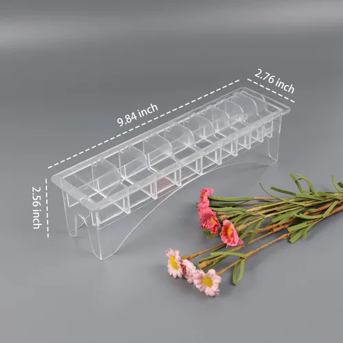 Miniatura 7 de AUEAR, Organizador de soporte para cortapelos profesional, con 10 ranuras, caja de almacenamiento de protectores de peluquería rectangulares