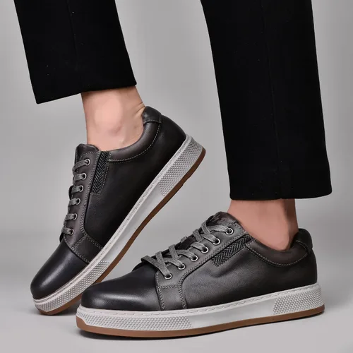 Miniatura 6 de Men's Casual Oxford Dressy Sneaker Shoe Fashion Walking Shoes for Men Lace-Up Flats Stylish Genuine Leather Upper Stylish Comfortable and Durable