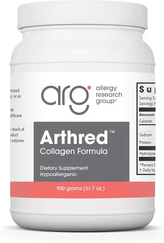 Allergy Research Group Colágeno en polvo para hombres y mujeres, péptidos de colágeno, suplemento de Arthred, de origen bovino, polvo de Arthred,