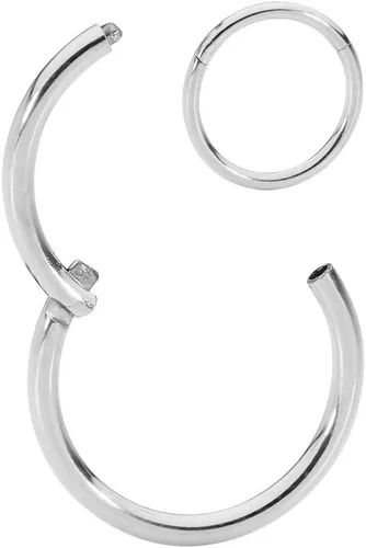 Miniatura 32 de 365 Sleepers - Piercing para el cuerpo de acero quirúrgico 316L, 20G, 18G, 16G, 14G, 12G, 10G, 8G, 6G, con sección abisagrado, se vende por unidad