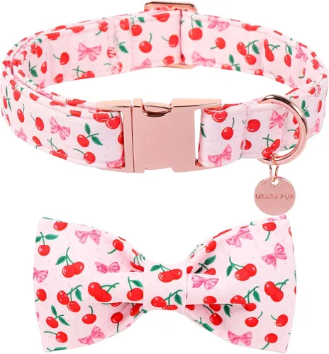 Miniatura 26 de Collar patriótico para perro con pajarita, collar de perro con lazo para el 4 de julio, collar de bandera estadounidense para perros medianos