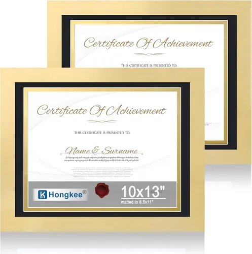 Miniatura 120 de Hongkee - Juego de 2 marcos de fotos, HK042515-MD5.5X8.5-BK(2PK)