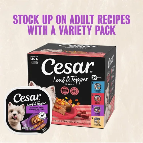 Miniatura 12 de Comida enlatada para perros adultos,sabor césar, Carne