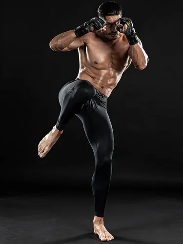 Miniatura 3 de DRSKIN Mens Compression Pants Tights Leggings Sports Baselayer Running Workout Active Athletic Gym Performance