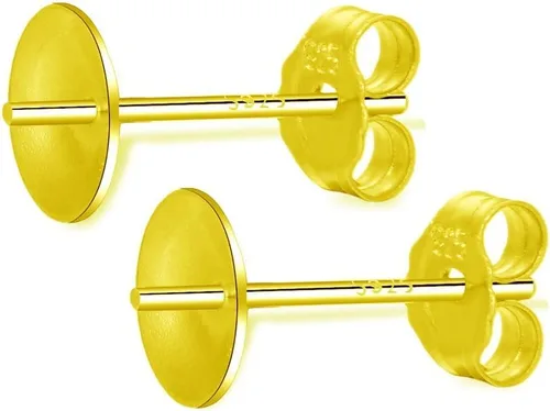Miniatura 8 de Adabele - 10 pendientes de plata de ley 925 auténtica de 0.035 in, pin de 0.12 pulgadas, pegamento pequeño en taza de perla, 10 piezas de tuerca