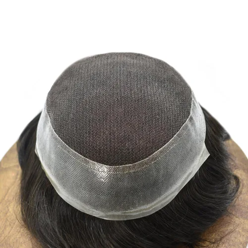 Miniatura 209 de Toupee para hombres Piezas de cabello humano real Encaje suizo para hombres Toupee unidades de cabello humano europeo para hombres Hairpieces