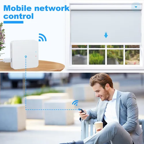 Miniatura 3 de Smart Zigbee Hub para persianas motorizadas JaeJaes funciona para persianas inteligentes opacas para ventanas, compatible con Alexa