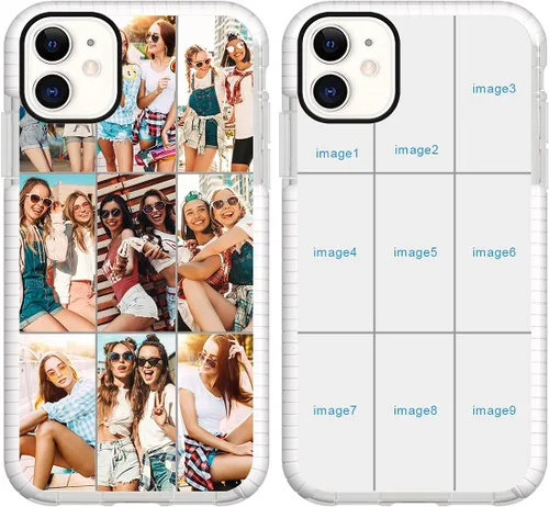 Miniatura 38 de Funda de teléfono personalizada para iPhone 11, diseño personalizado de fotos de collage de múltiples imágenes, resistente a los golpes, resistente
