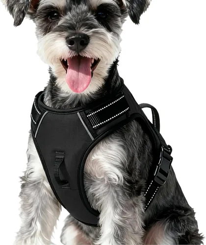 Miniatura 37 de Arnés para perro sin tirones, chaleco reflectante ajustable y acolchado para mascotas con asa de fácil control, fácil de llevar con nudo elegante