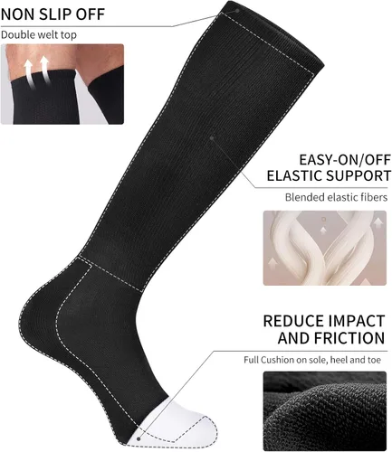 Miniatura 4 de CS CELERSPORT Paquete de 23 calcetines de béisbol y sóftbol para jóvenes y adultos, calcetines de tubo multideporte