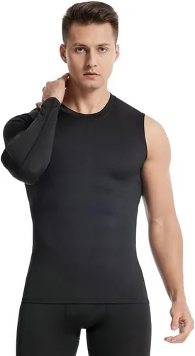 Miniatura 2 de New Compression Shirts for Men 12 Single Arm Long Sleeve Athletic Base Layer Undershirt Gear T Shirt for Workout Basketball