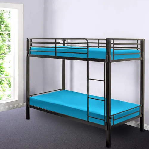 Miniatura 2 de Gilbins Sábana bajera ajustable tamaño cuna de 30 x 75 pulgadas, hecha de algodón, perfecta para literas de campamento, caravanas, camas