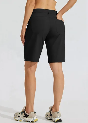 Miniatura 2 de Willit Women's 10" Hiking Golf Long Shorts Quick Dry Athletic Outdoor Summer Shorts with Pockets