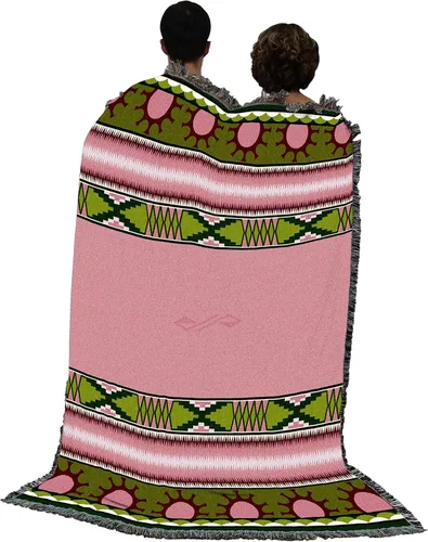 Miniatura 3 de Pure Country Weavers Concho Springs - Manta de ciruela, inspirada en los nativos americanos, manta de regalo tejida de algodón, fabricada