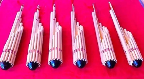 Miniatura 4 de Instrumento musical tailandés Dm Key Wot Vot Flauta Panpipe de bambú, órgano de boca de bambú, aerófono, instrumento musical artesanal tradicional
