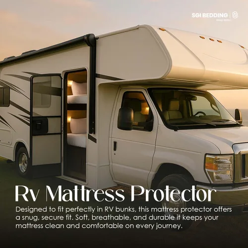 Miniatura 7 de SGI bedding Protector de colchón para literas de autocaravana de 24 x 72 pulgadas, súper suave, impermeable y transpirable, protector de colchón