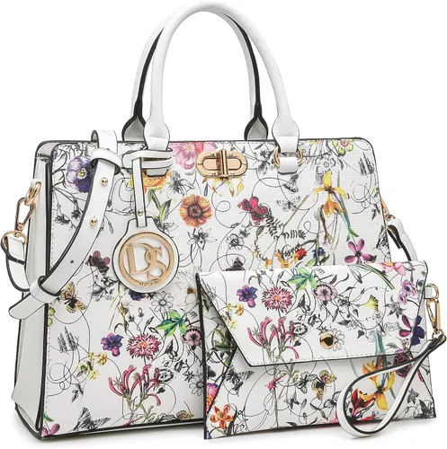 Miniatura 9 de Dasein Bolsos de Mano para Mujeres Carteras Bolsos de Trabajo para Damas Cartera Satchel Tote con Asa Superior Bolsos de Hombro con Clutch a Juego