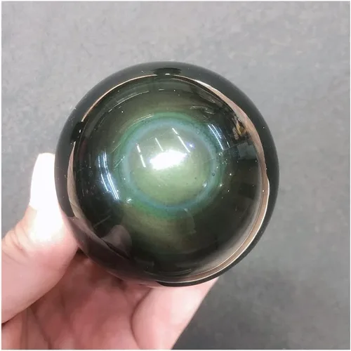 Miniatura 4 de Health & Household - Bola de obsidiana de cuarzo de cristal natural, esfera de obsidiana, piedra de reiki, piedra de reiki, hogar, oficina, acuario