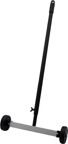 Grip Barredora magnética de piso de 12 pulgadas, capacidad de 8 libras, se extiende de 23 a 40 pulgadas, fácil limpieza del patio, taller, garaje,