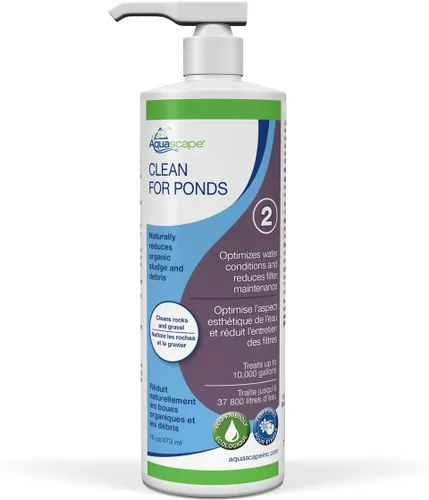 Miniatura 7 de Aquascape Tratamiento de agua Clean para estanques de peces y koi, optimiza la claridad y la calidad del agua, fácil de usar, potente mezcla