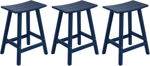 Miniatura 26 de WestinTrends Malibu - Juego de 2 taburetes para sillín para exteriores/patio, 24 alturas, color rojo