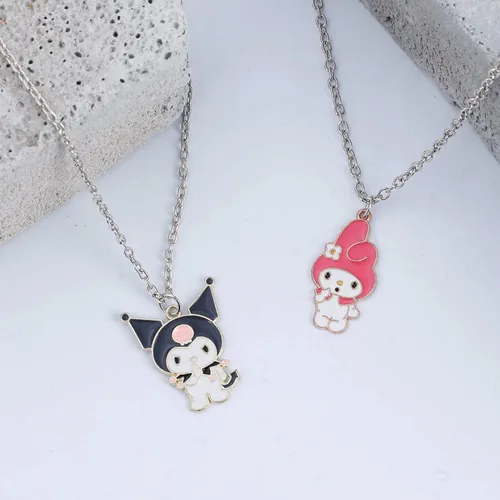Miniatura 5 de Pulseras magnéticas de dibujos animados para parejas atracción mutua lindo collar de gatito Acero inoxidable multicolorfantasía
