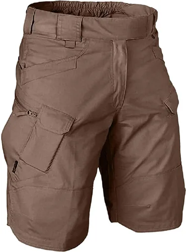 Miniatura 9 de Pantalones cortos tácticos para hombre, longitud hasta la rodilla, pantalones cortos militares de combate, impermeables, con múltiples bolsillos