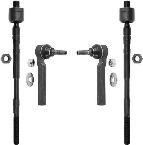 Miniatura 58 de Detroit Axle - 4 barras de acoplamiento delanteras para Kia Forte Koup 14-17, 14-18 Forte Forte5, 4 extremos de barra de acoplamiento exteriores e