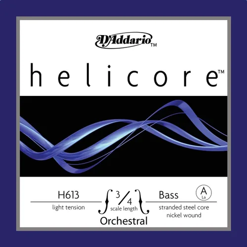 Miniatura 17 de D'Addario Helicore Orchestral Bass Single A String, escala 3/4, tensión media