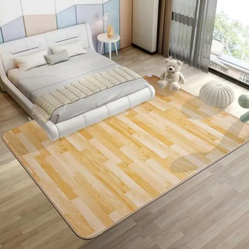 Adjustable Electric Heating Carpet PVC Floor Leather Heated Area Rug 3 Seconds Rapid Heating Indoor Living Room Heated Carpet,A-80x200cm